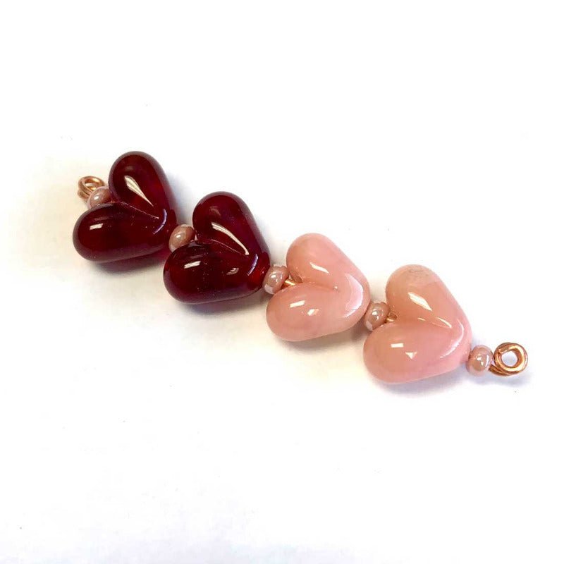 Bead Set - Hearts - Molten Glass Creations