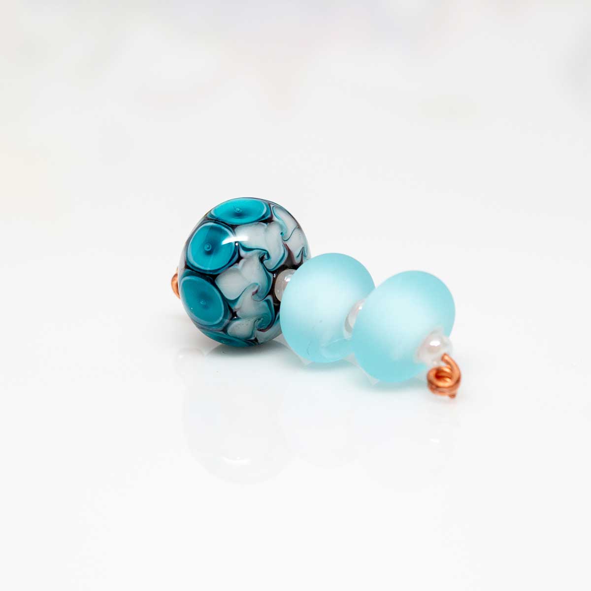 Bead Set - Pale Aqua - Molten Glass Creations