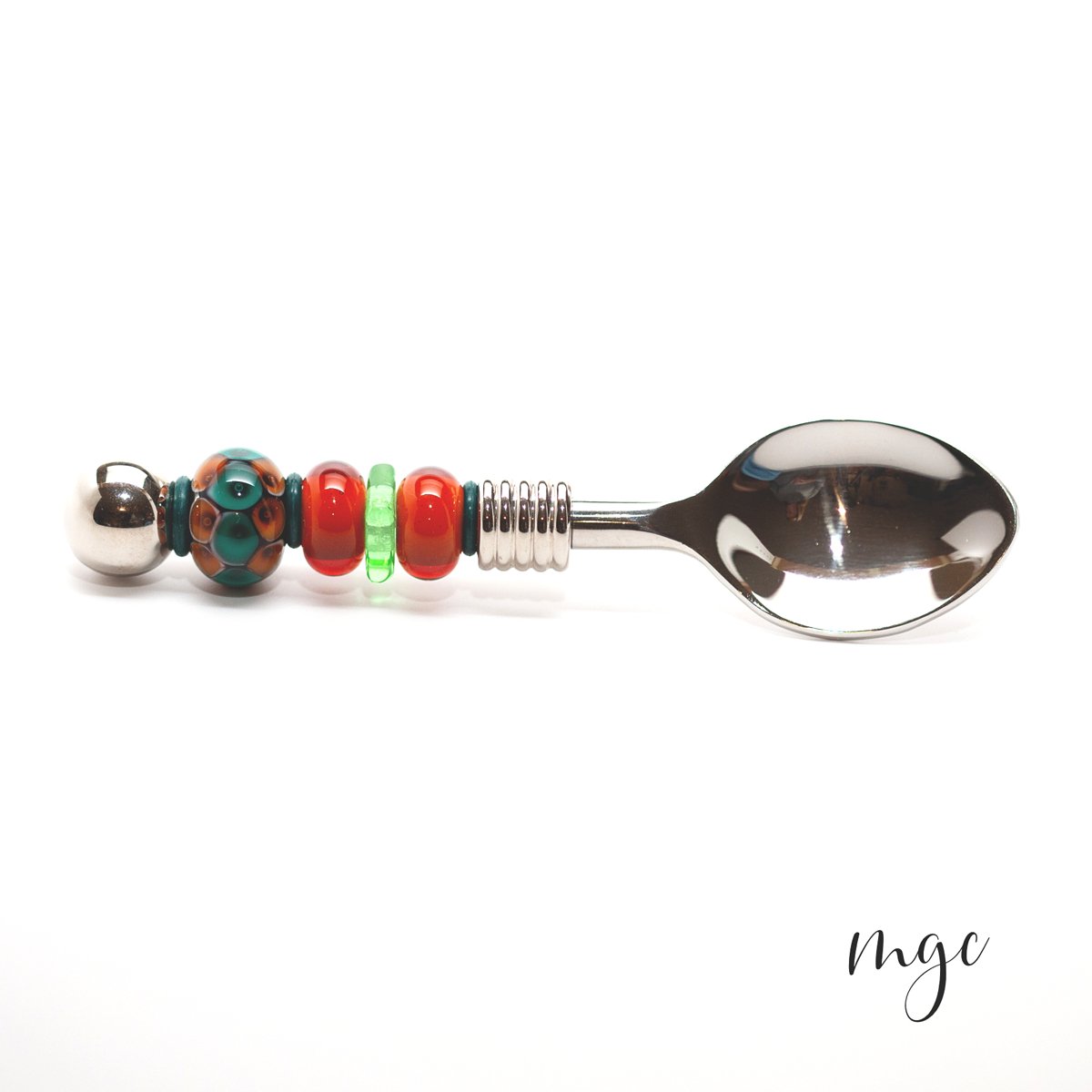 Beaded Condiment Spoons - Molten Glass Creations