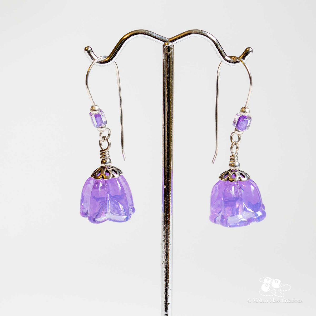 Bell Flower Earrings - Lavender