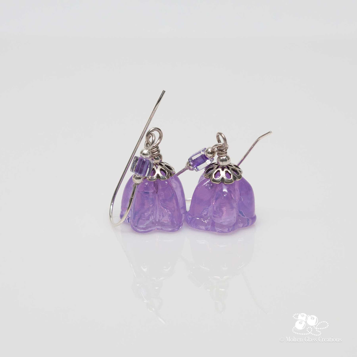 Bell Flower Earrings - Lavender