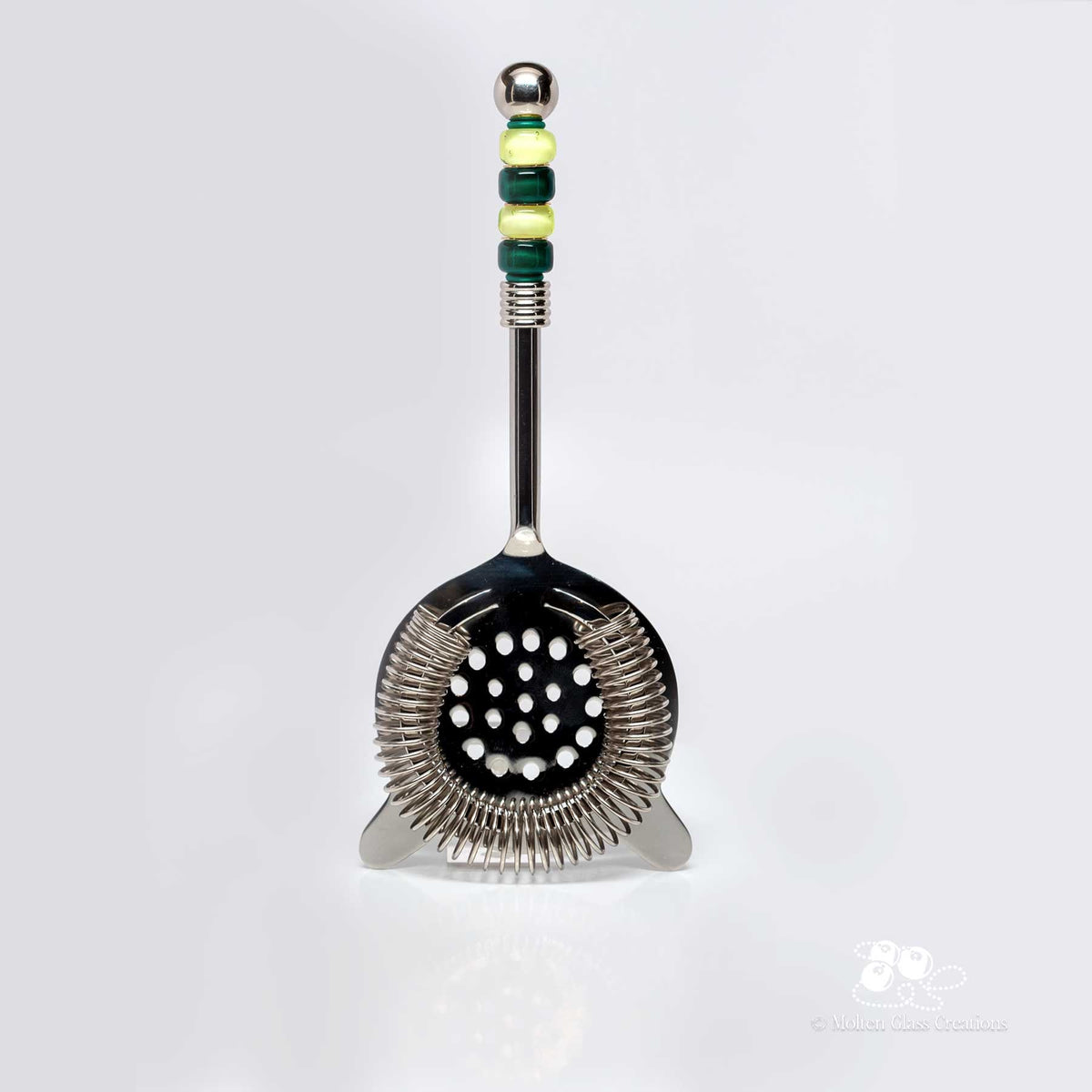 Cocktail Strainer - Lemon Lime - Molten Glass Creations