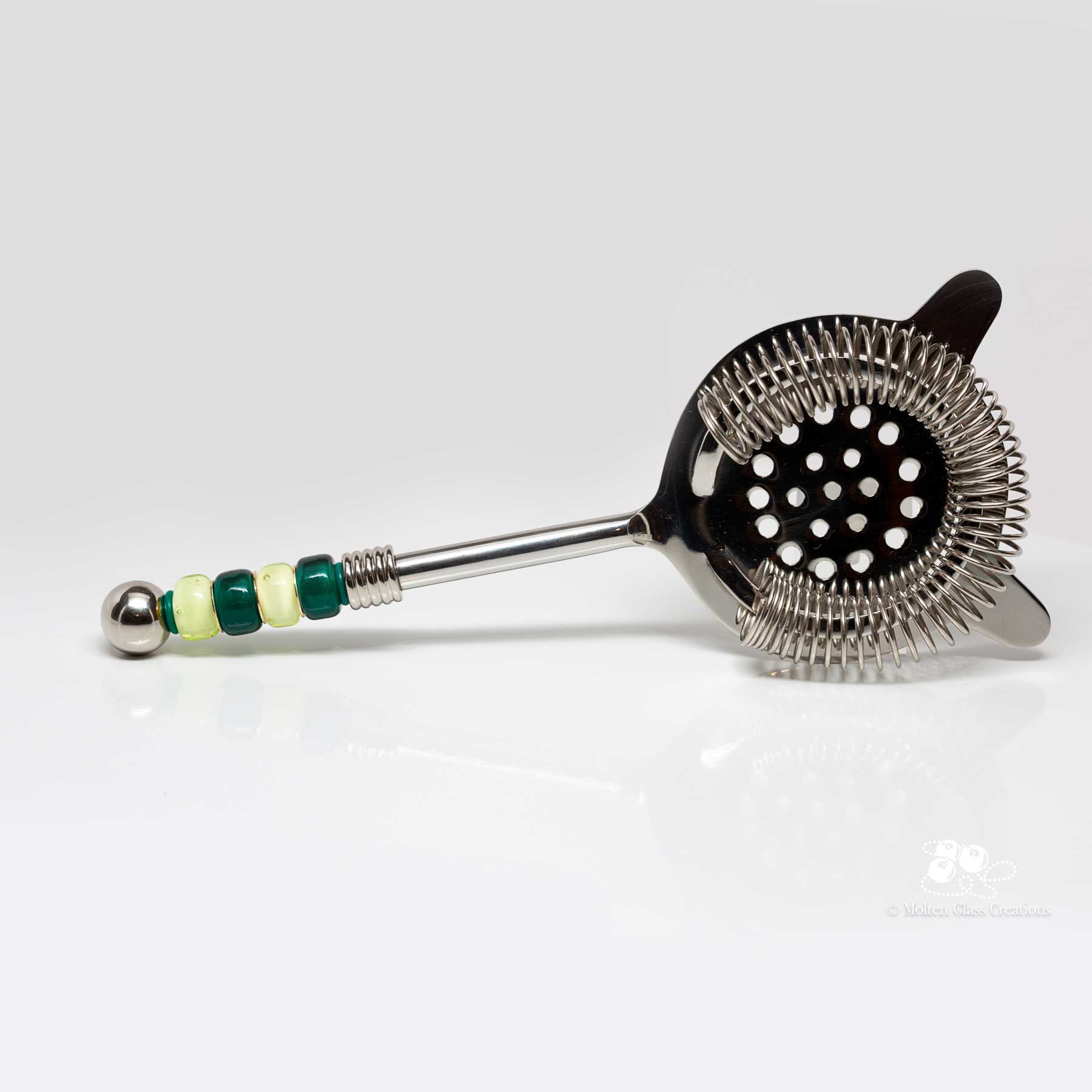 Cocktail Strainer - Lemon Lime - Molten Glass Creations