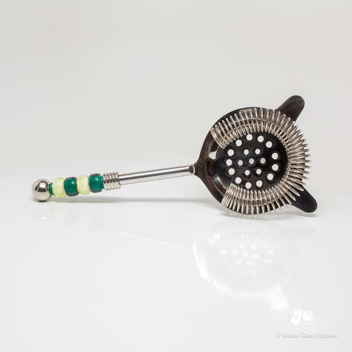 Cocktail Strainer - Lemon Lime - Molten Glass Creations