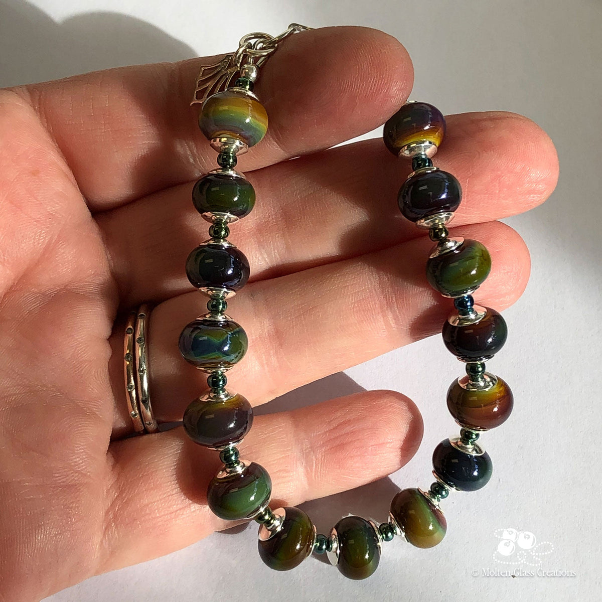 Fall in Style Bracelet - Molten Glass Creations