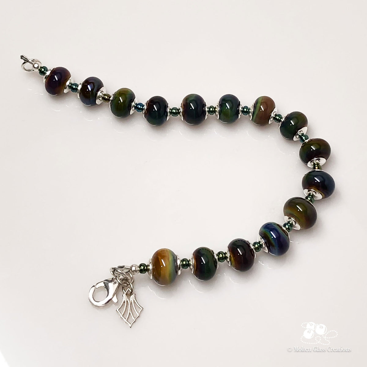 Fall in Style Bracelet - Molten Glass Creations