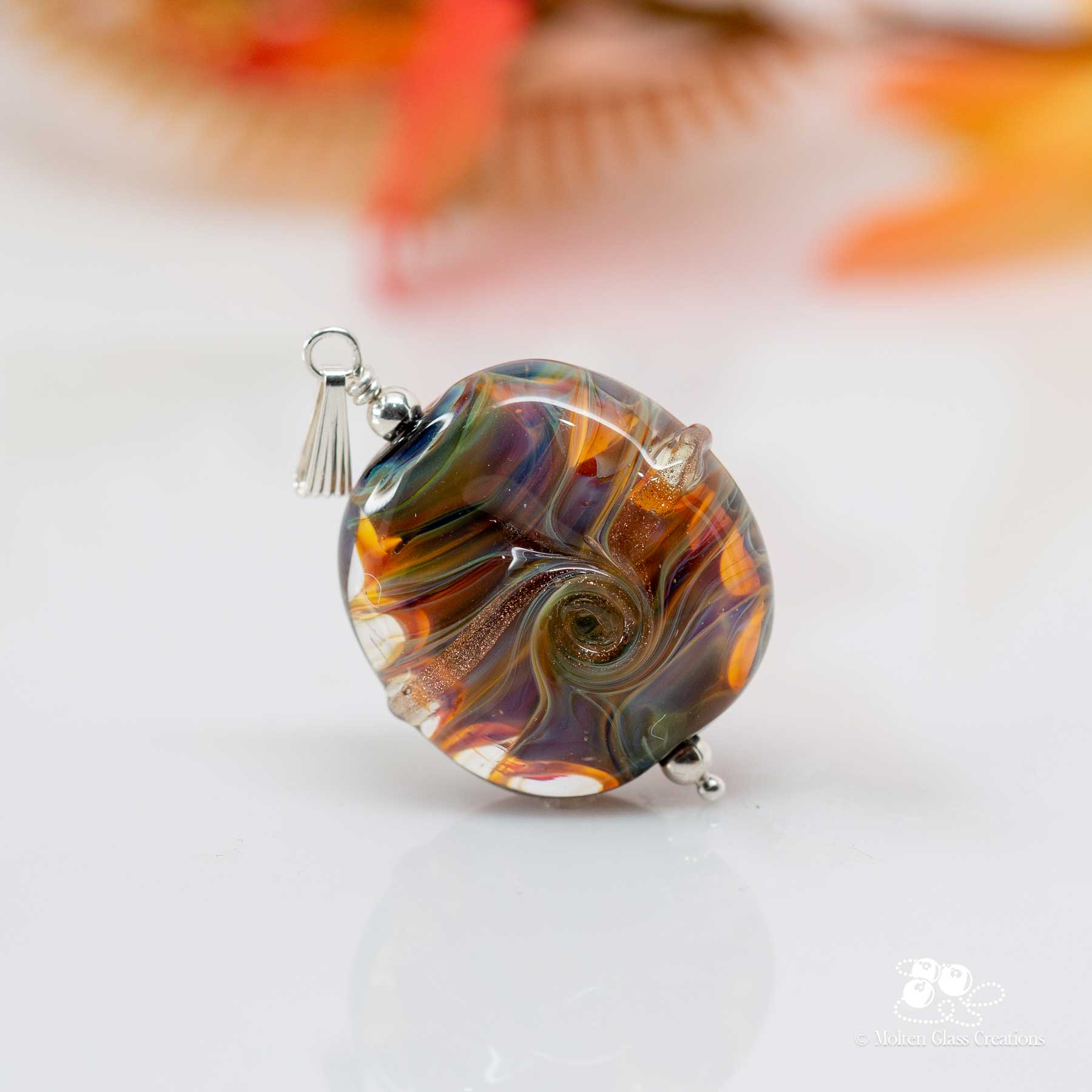 Multicolor Pendant - Molten Glass Creations