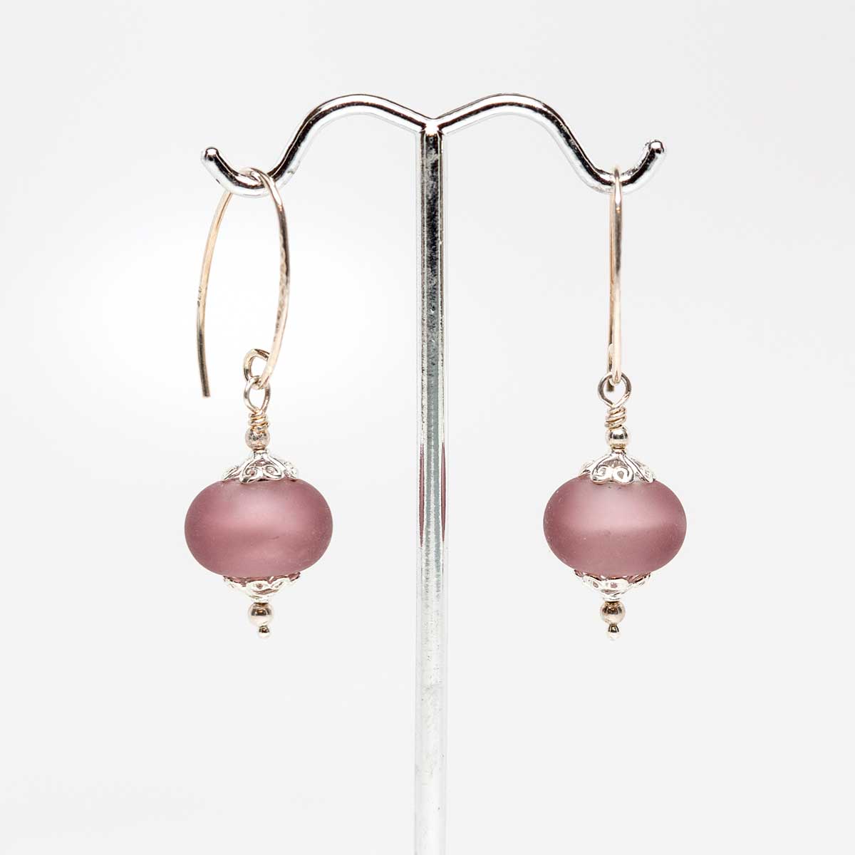 Pale Purple Earrings - Molten Glass Creations