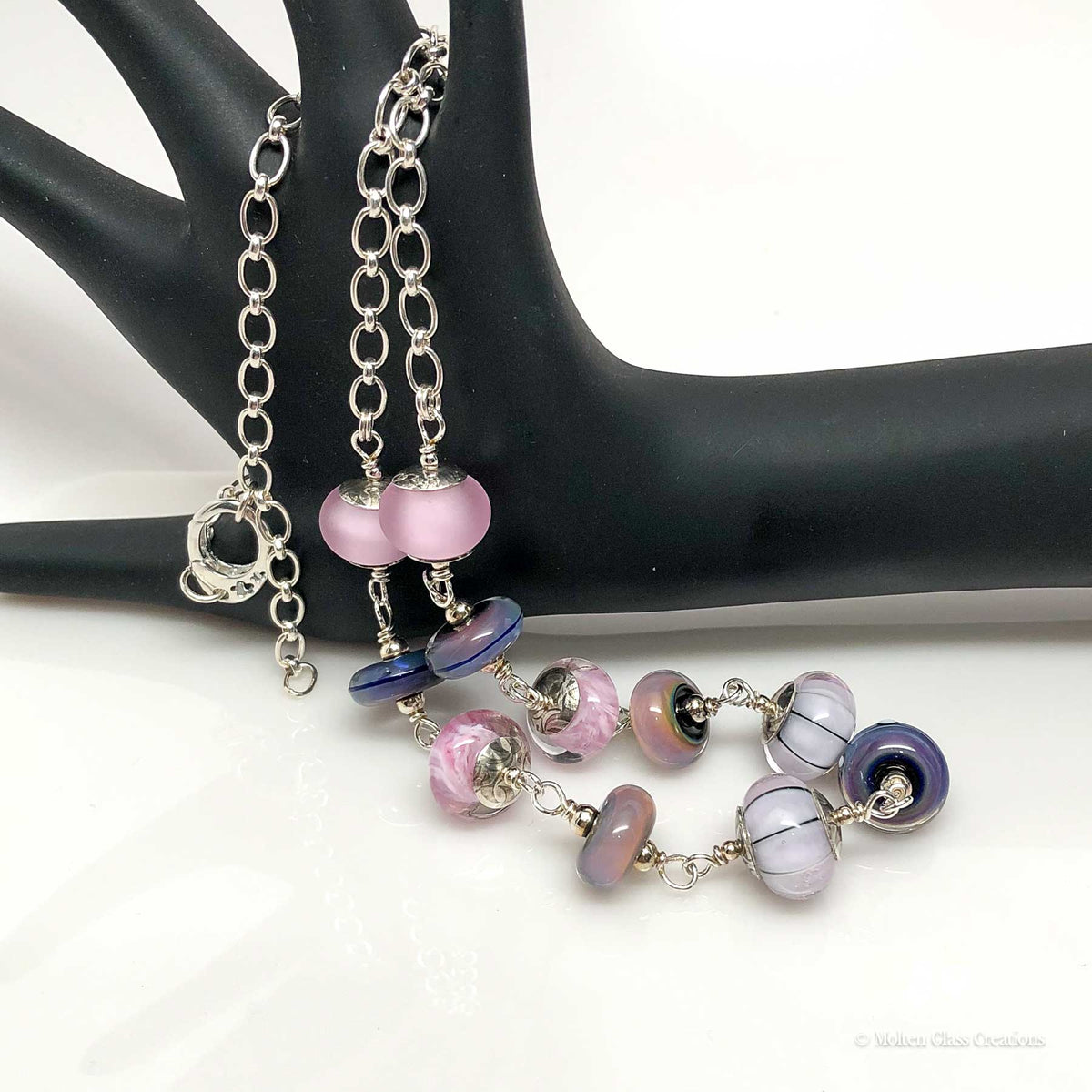 Perfectly Pink and Purple Bead Necklace