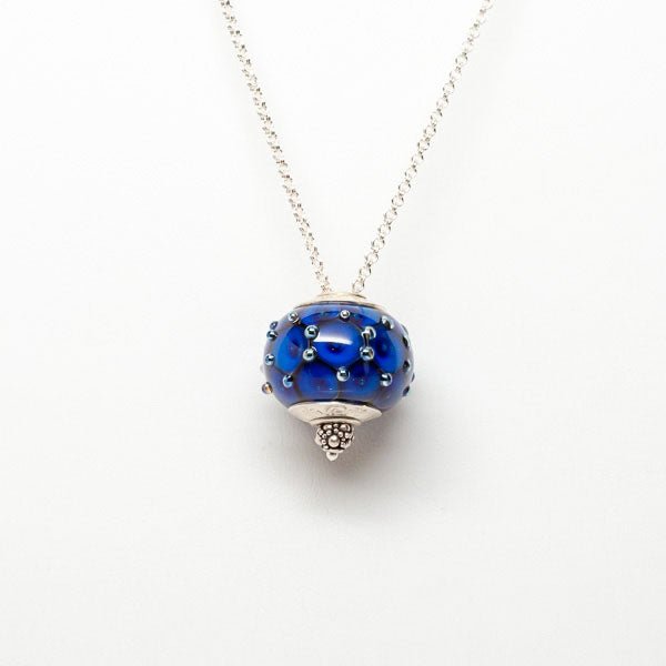 Royal Blue Necklace - Molten Glass Creations