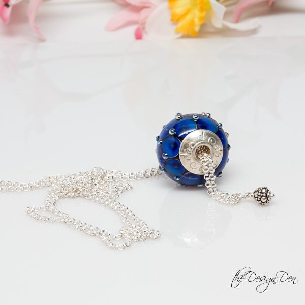 Royal Blue Necklace - Molten Glass Creations