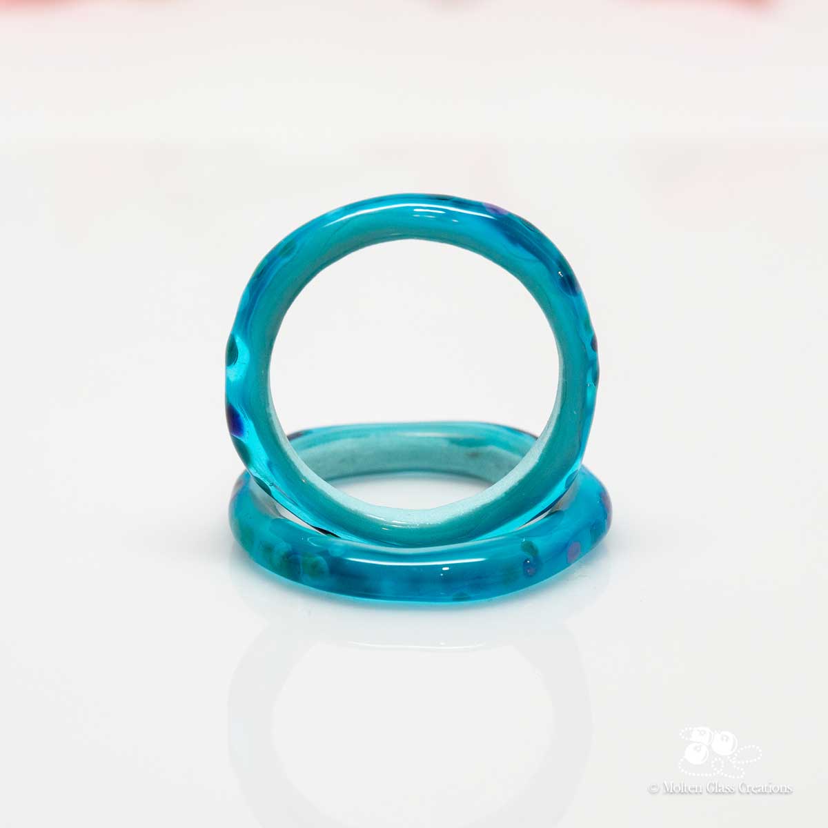 Turquoise Rings - Molten Glass Creations