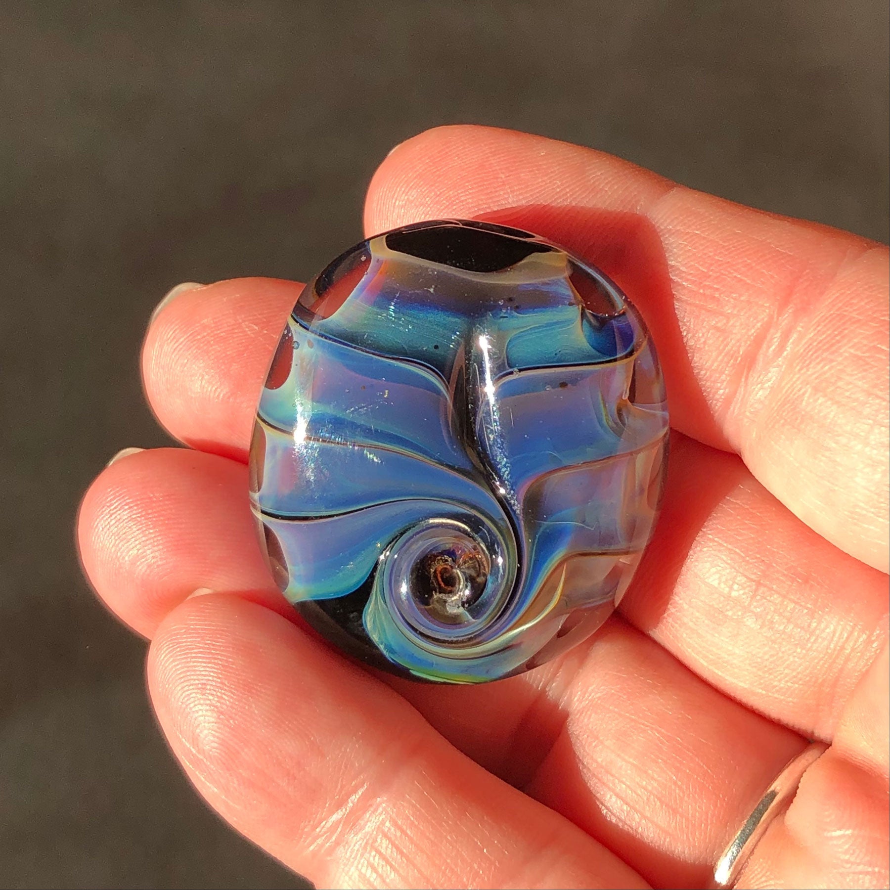 Westcoast Waves Glass Bead Necklace - Molten Glass Creations